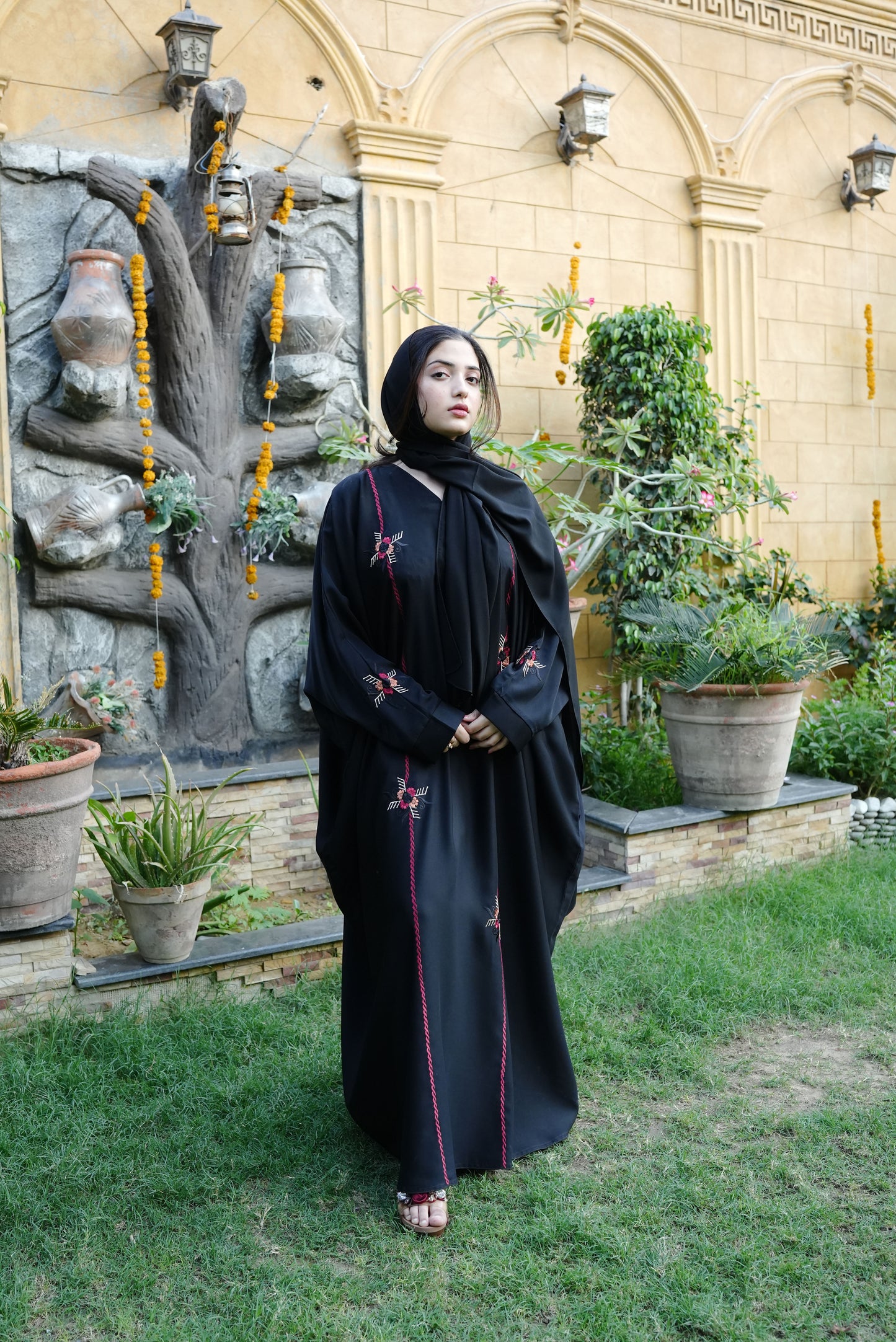 2pc Nida Fabric Begi Style Abaya