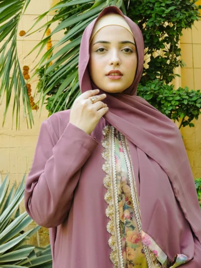 3 PCS RoseGold Abaya