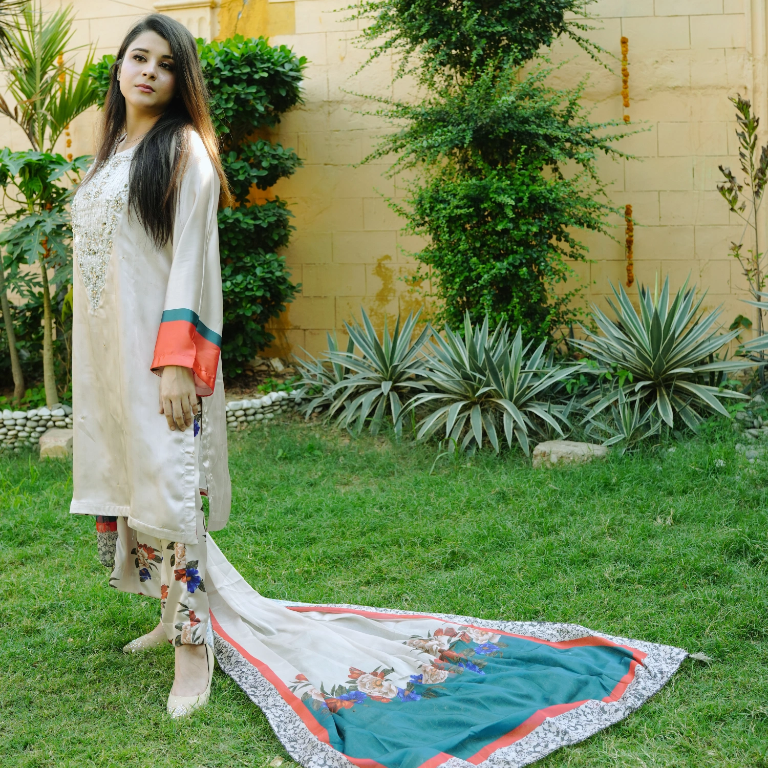 3 PCS SILK HEAVY EMBROIDERY - Image 2