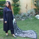 2 PCS BLACK SHAMOOZ SILK DRESS
