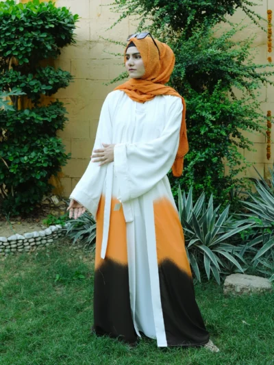 2 PCS FANCY ABAYA WITH STYLISH BELT