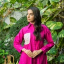 2pc Hot Pink Colour Co-ord Set with Front Pocket